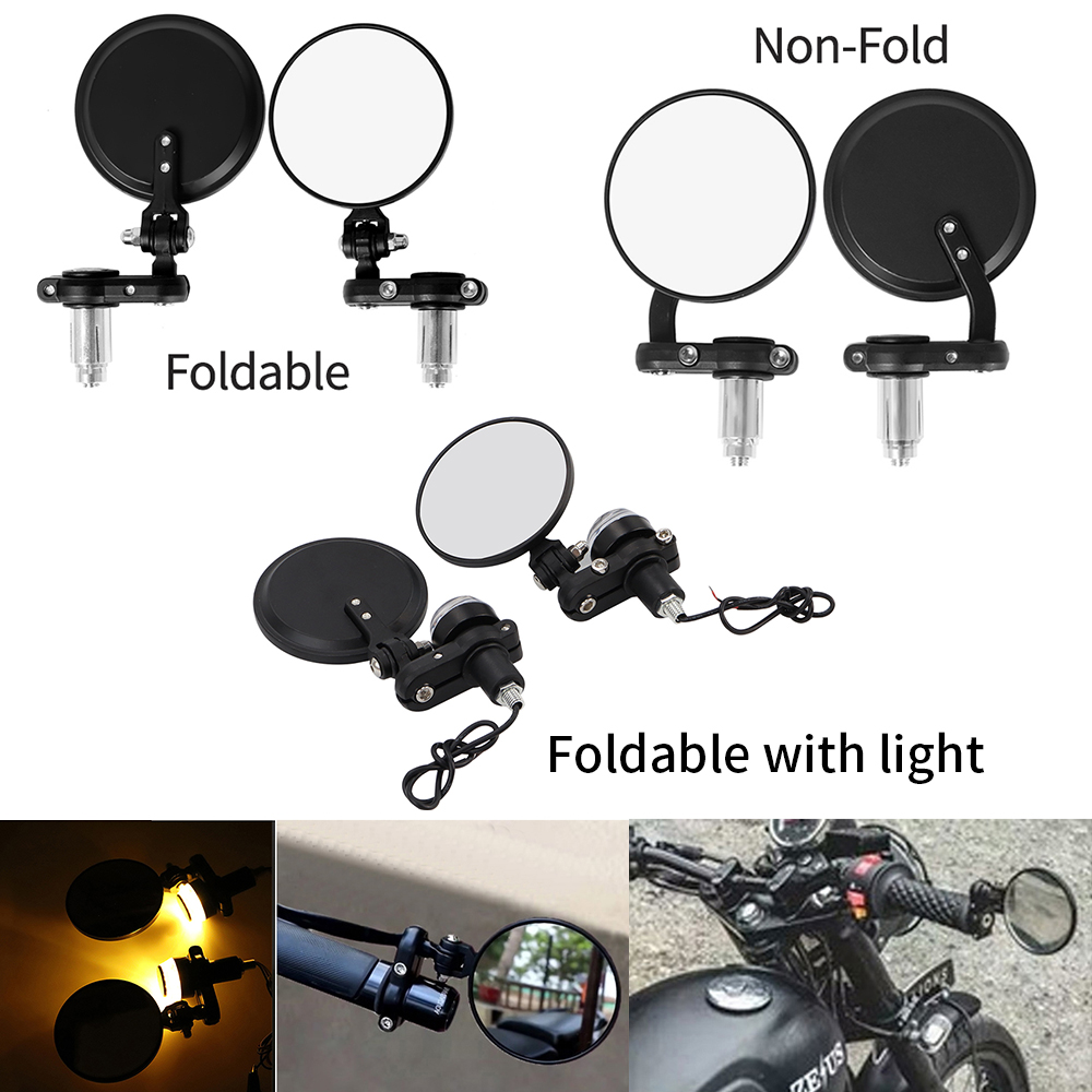 Mirror Extender Bar - 2PCS Motorcycle Mirror Handlebar 7/8