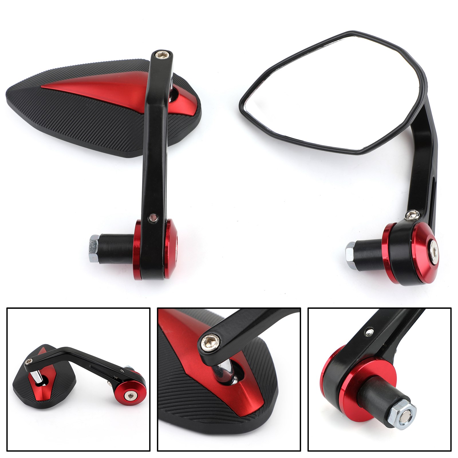 Areyourshop Black Red Motorbik - Mirror Extender Bar recension och pris