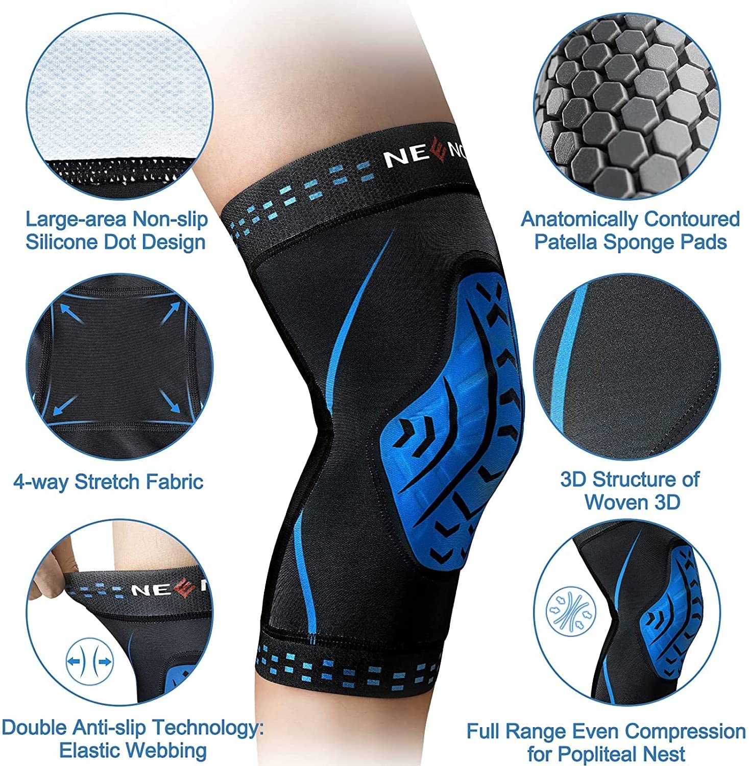 NEENCA Knee Brace Compression  - Knee Guard Hard recension och pris