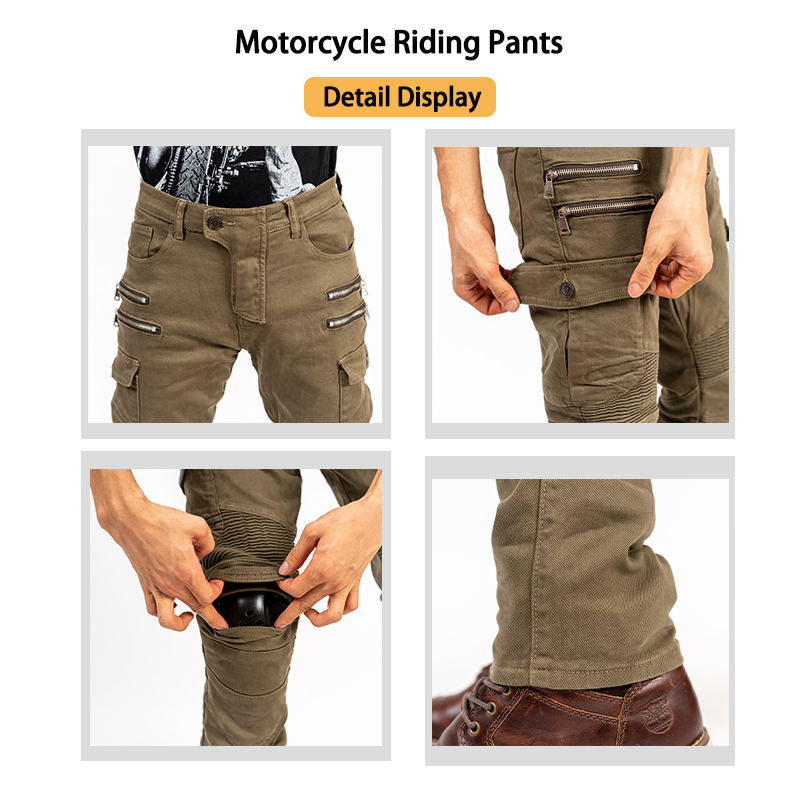 Men Women Slim Fit Zipper Deni - Motorcycle Gear Jeans recension och pris