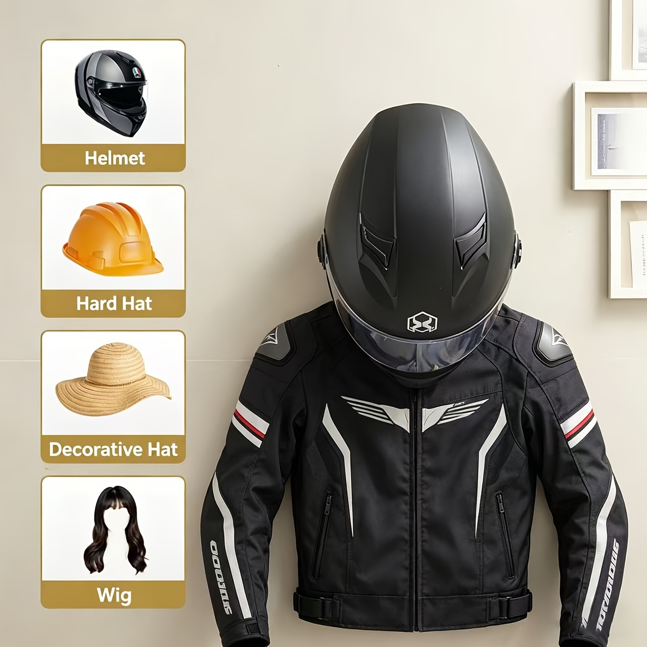 Motorcycle Helmet Holder Solid - Motorcycle Gear Wardrobe recension och pris