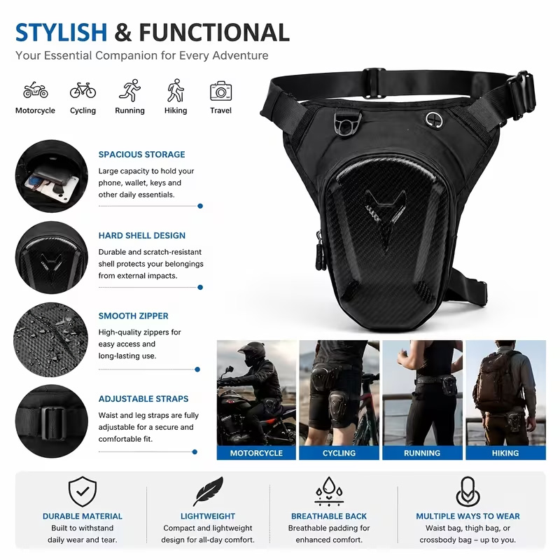 Motorcycle Leg Tank Bag Waterp - Motorcycle Gear Wardrobe recension och pris